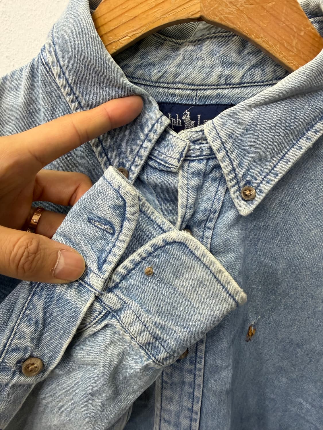 정품) 폴로랄프로렌 남성 데님 셔츠 남방 10(105) 상품이미지5