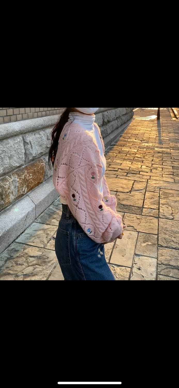 자라 플라워 니트 볼레로 가디건 상품이미지2