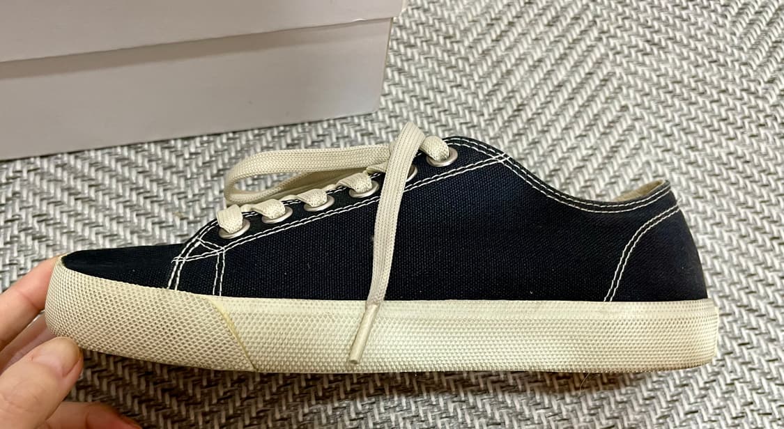 Maison Margiela 마르지엘라 타비 캔버스 로우 블랙/36.5 상품이미지6