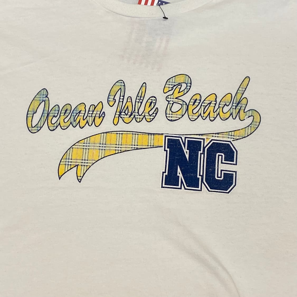 미국 빈티지 오션레이크비치 프린팅 반팔티 흰티셔츠 상품이미지4