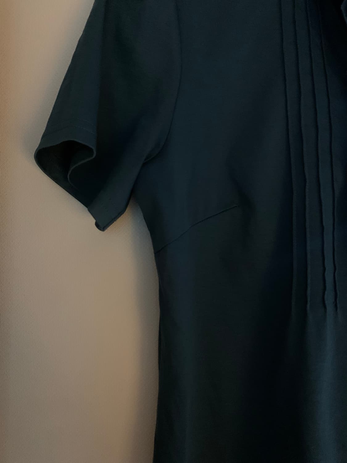 Vintage blue ruffle button half T-shirts 상품이미지3