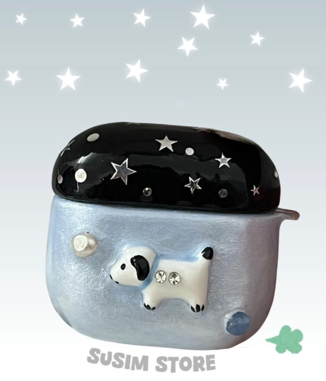 수심 Moonlit Puppy Case 문릿 퍼피 케이스 에어팟 케이스 상품이미지1