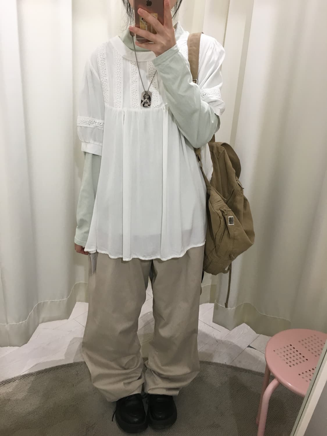 flower lace blouse 상품이미지2