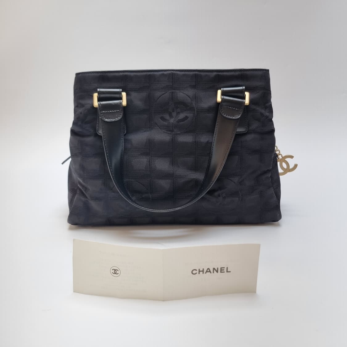 샤넬 CHANEL 뉴트래블라인 코코마크 자카드 토트백 (전시급, 핸드백) 상품이미지4