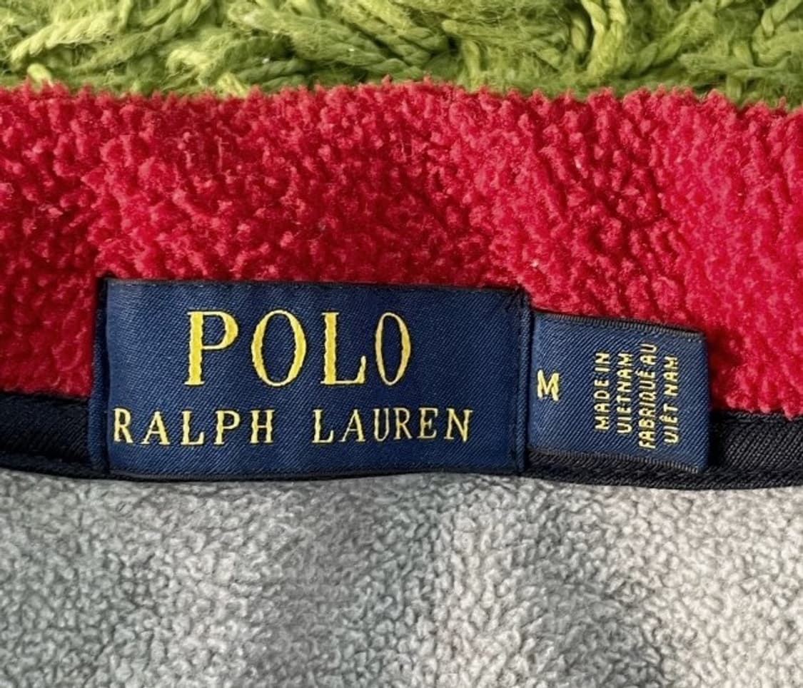 폴로 POLO 랄프로렌 빅로고 성조기 반집업 후리스 100/L 상품이미지4