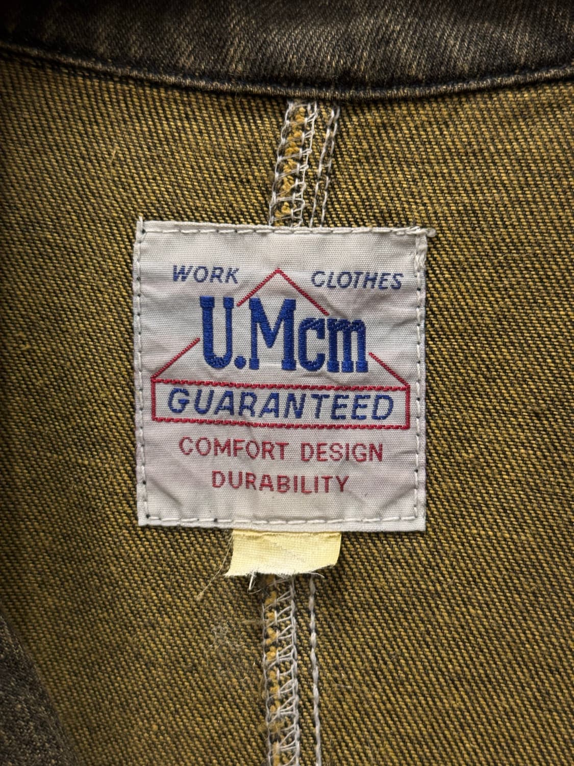 U.Mcm Olive Drab Denim Chore Jacket 상품이미지5