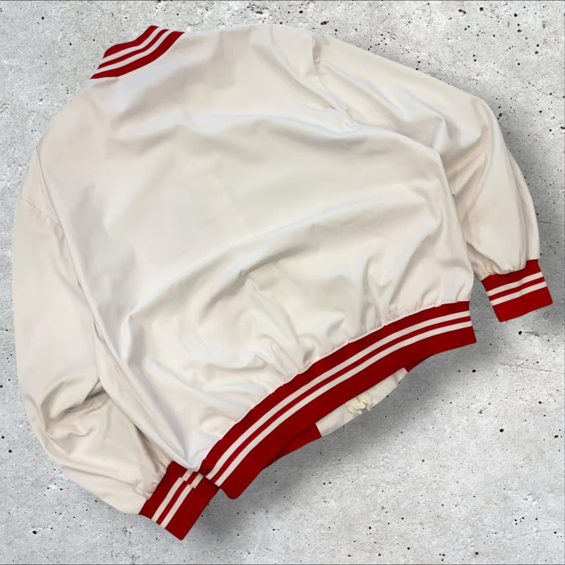[L] 70s 챔피온 USA MOOSE 자켓 화이트/레드 빈티지 D653 상품이미지2