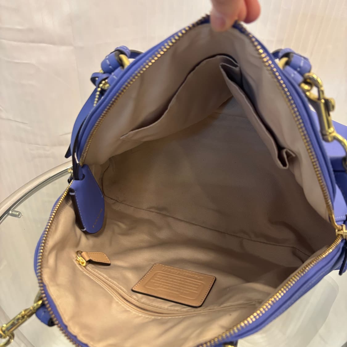 정품 코치 가죽 반달 토트백     상품이미지7