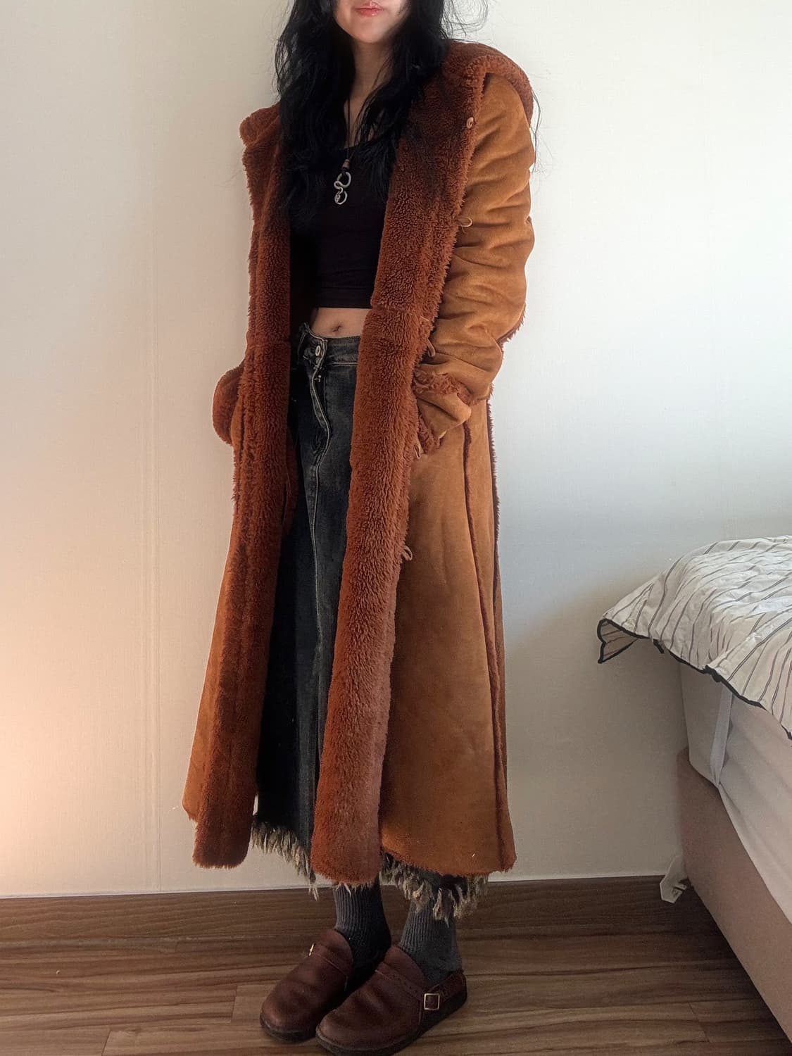 카멜 무스탕 상품이미지2