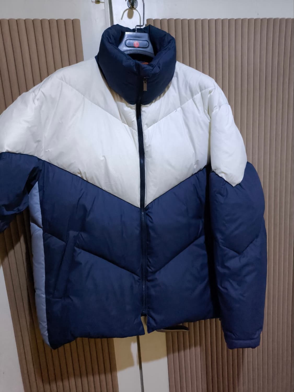 오디너리피플 컬러블럭 백투더 80 패딩 상품이미지1