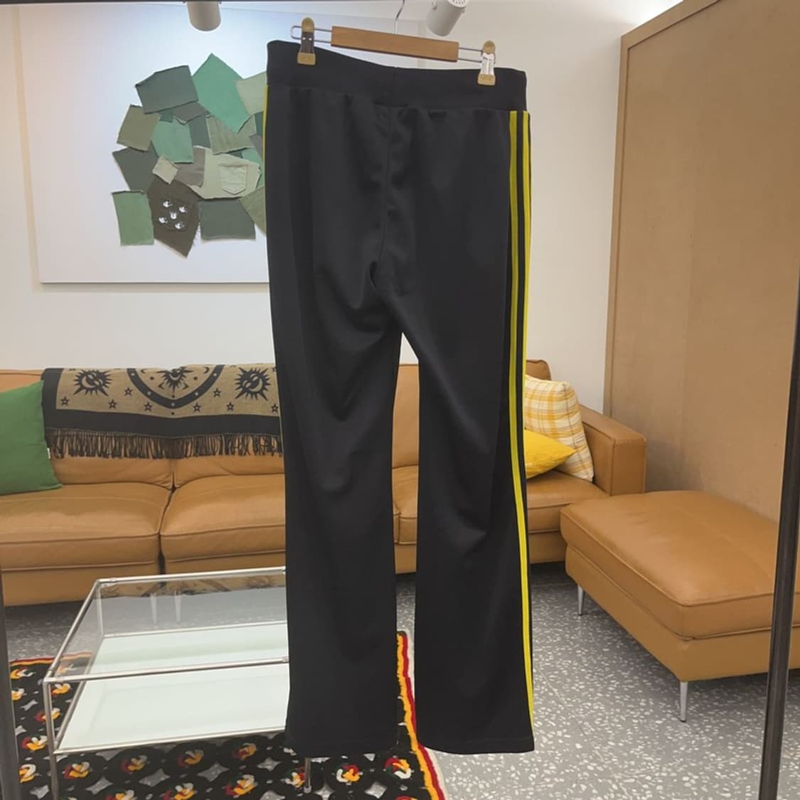 아디다스 대장급 00's 미드로고 블랙 옐로우 트랙팬츠 95 C06716 상품이미지4