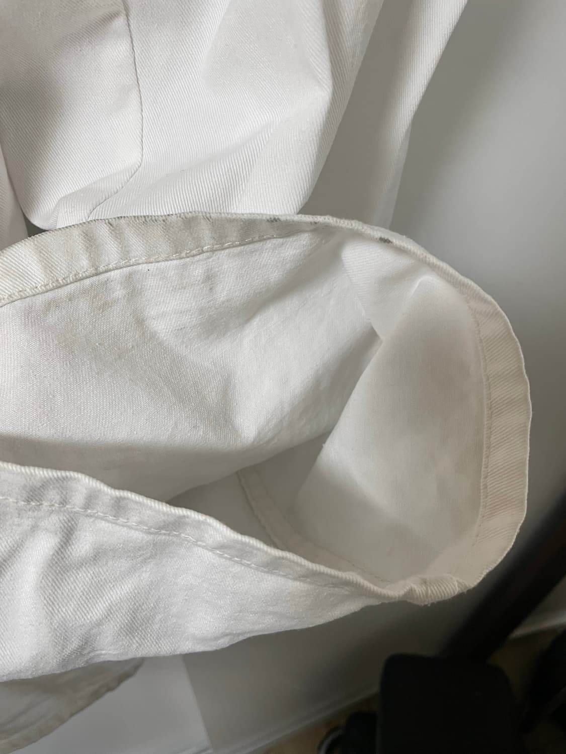 오헤시오 와이드스타 코튼 팬츠 화이트 상품이미지9