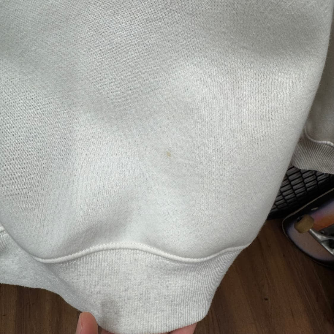 칼하트 윕 하프 집 아메리칸 스크립트 스웻 셔츠 화이트 상품이미지7