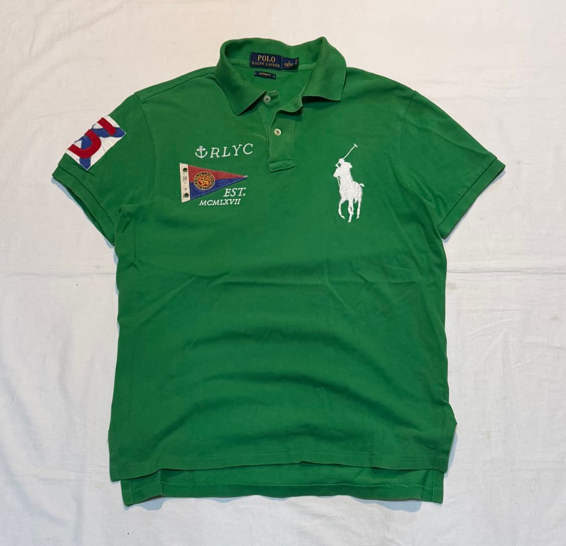 폴로 랄프로렌 빅포니 RLYC 요트클럽 카라티 그린 상품이미지1