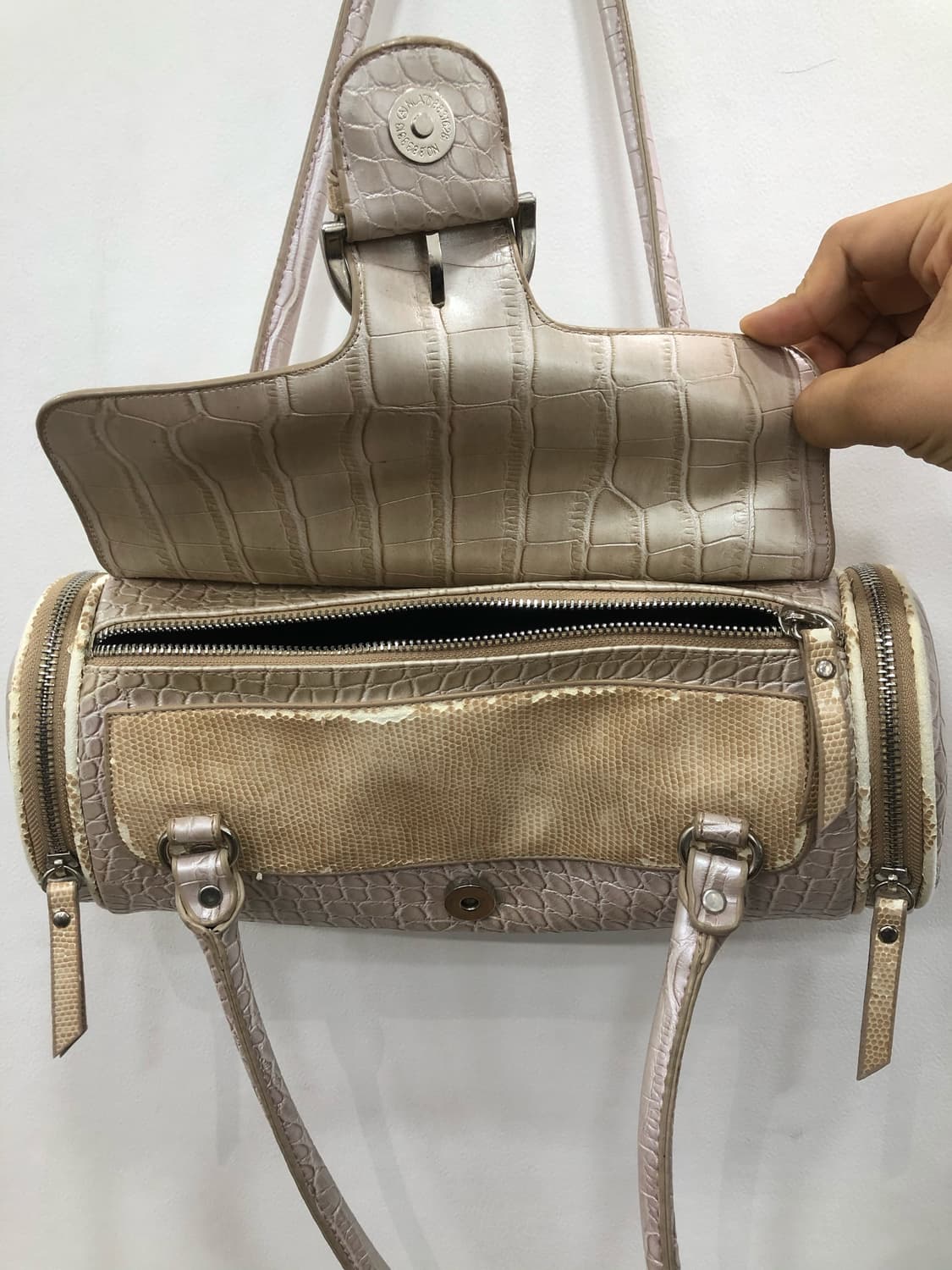 MOOK champagne pink log shoulder bag 상품이미지6