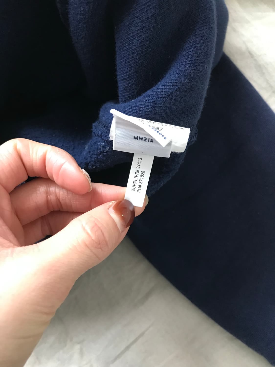 폴로 랄프로렌 포니 로고 헤비 써멀 네이비 후드집업 상품이미지10