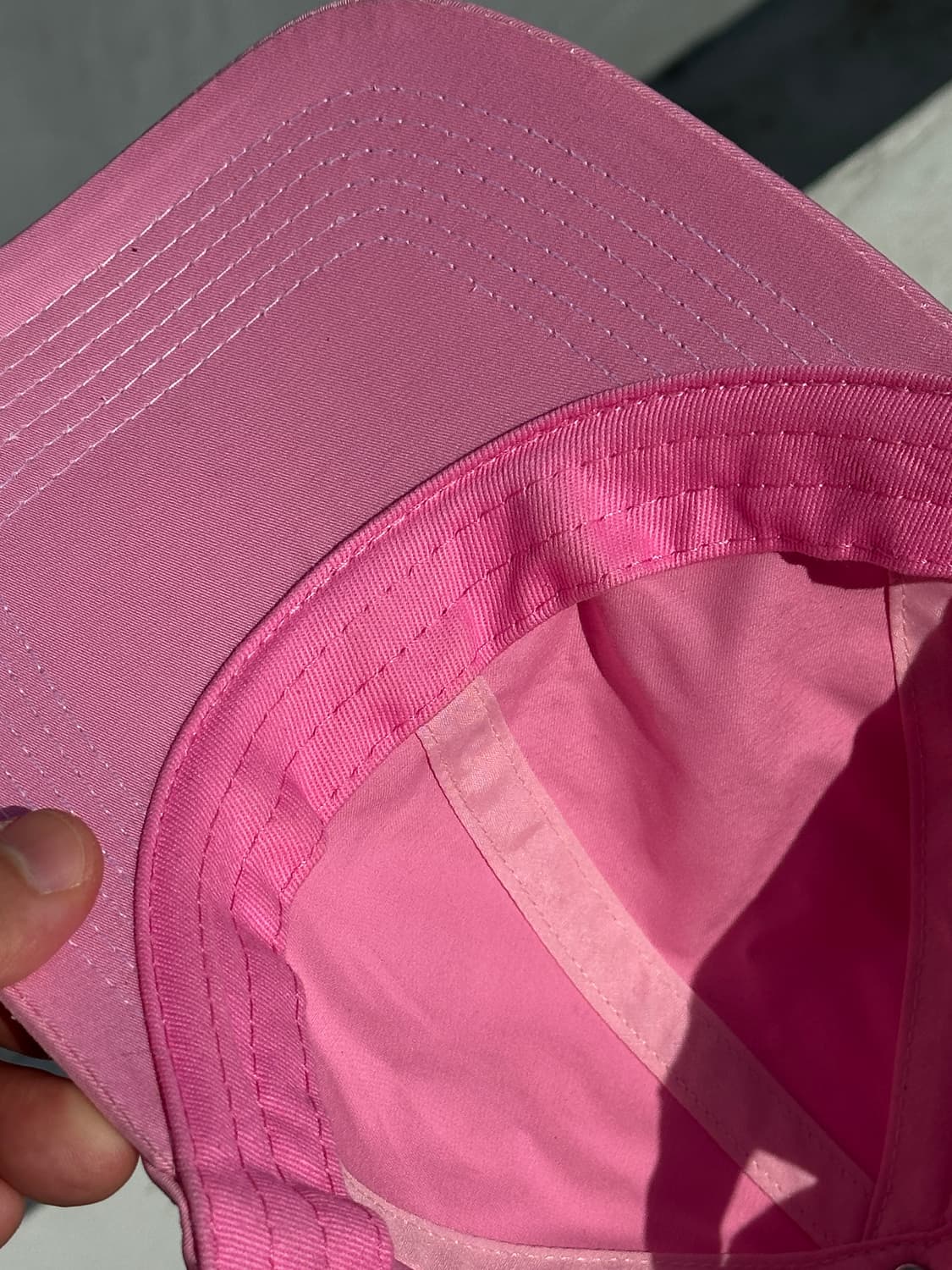 [M] 배드블러드 핑크 나일론 볼캡 모자 상품이미지5