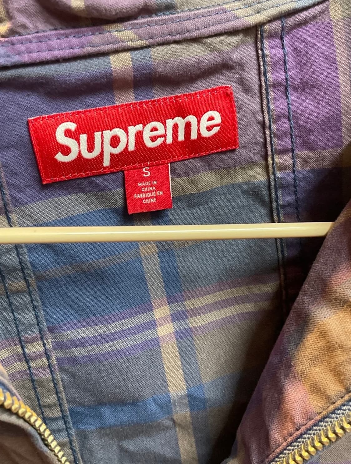 슈프림 24ss 유틸리티 아노락 플레이드 S 상품이미지2