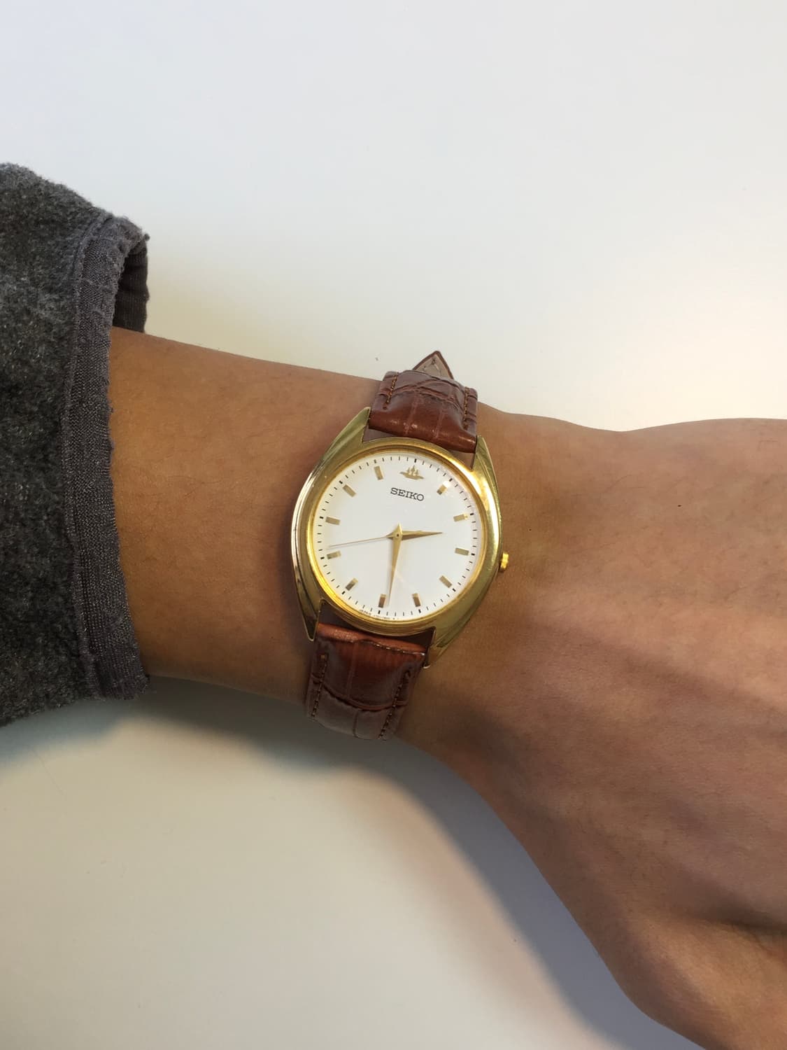 80s seiko gold snow flake dial quartz 상품이미지3