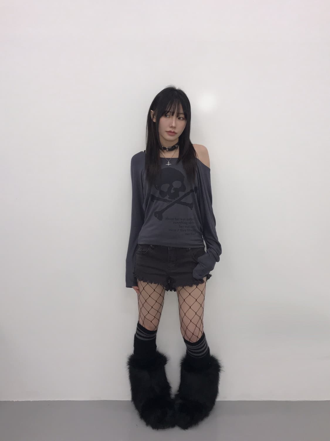 Mo’a Archive Skull Graphic Boat Neck Top 상품이미지8