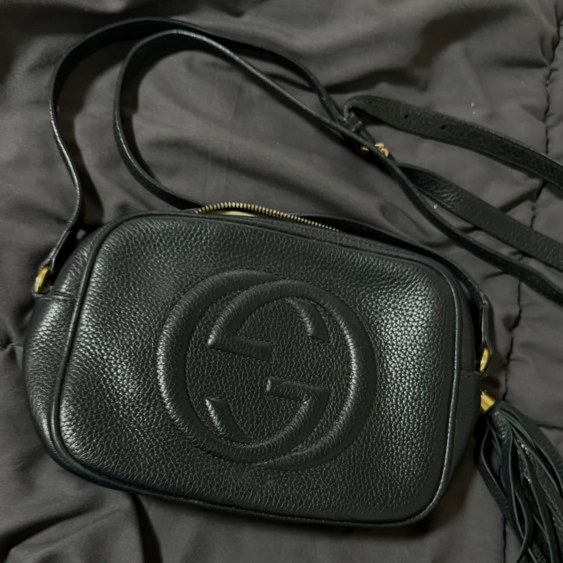 (정품) 구찌 디스코백 크로스백 블랙 상품이미지1