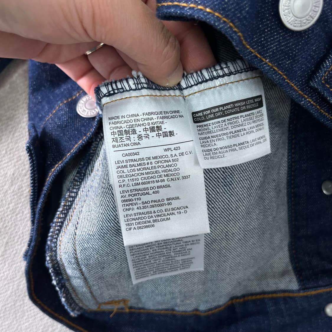 W 95 리바이스 제팬 3세대 데님 트러커 자켓 상품이미지4