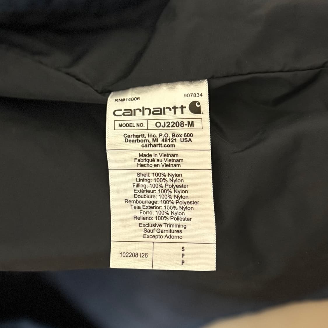 칼하트 길리엄 경량패딩 상품이미지3