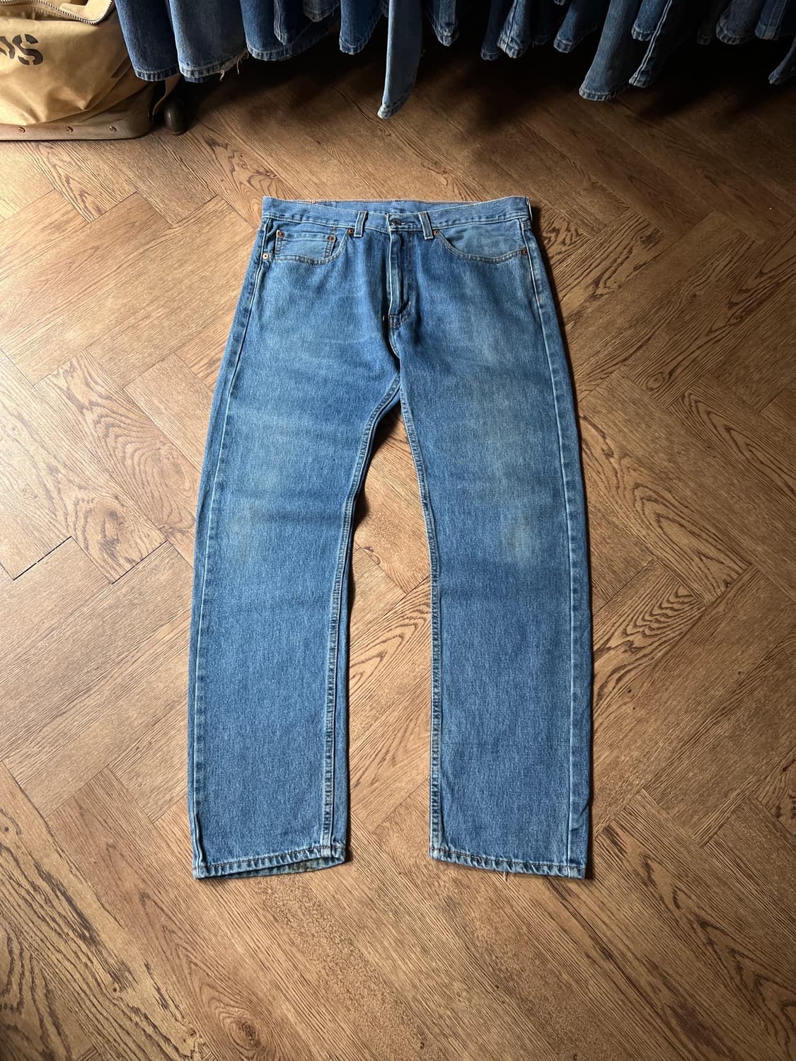 [34]리바이스 505 빈티지 워싱 레귤러 스트레이트 데님 팬츠 상품이미지2