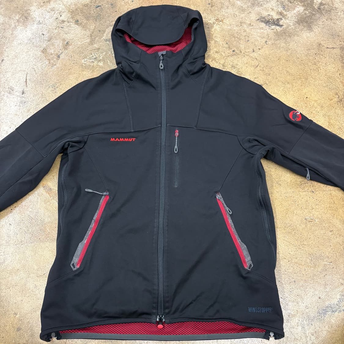 [정품/L] 마무트 소프트쉘 윈드스토퍼 후드 자켓 b10 상품이미지3