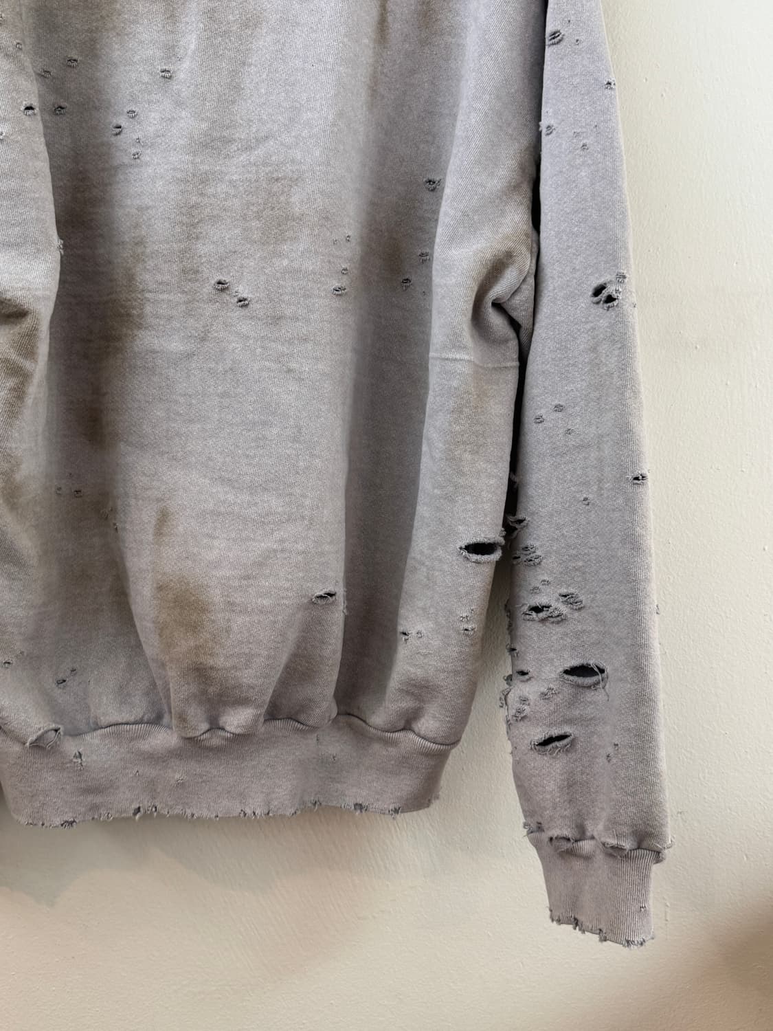 Didier wear destoryed dirty hoodie 상품이미지8
