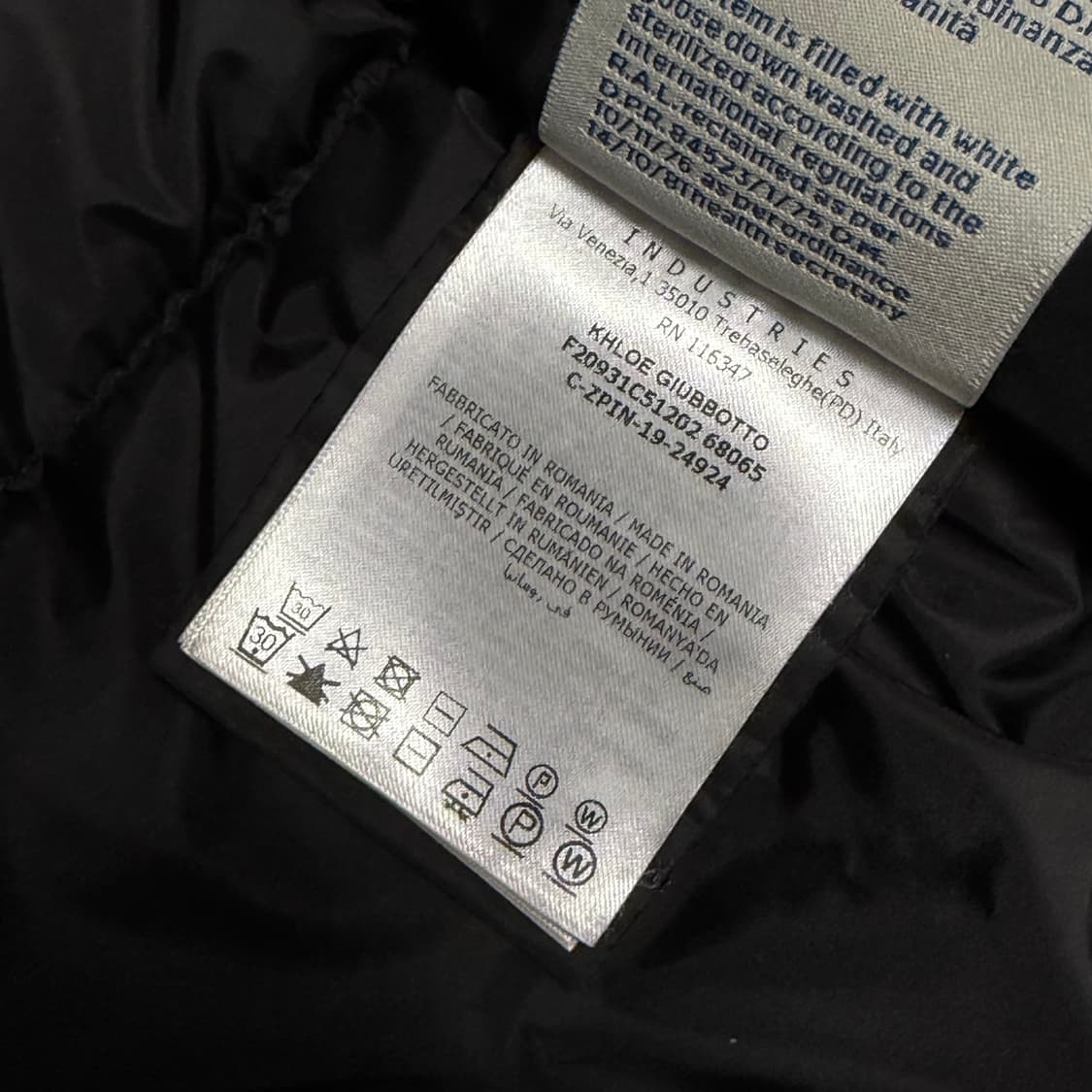 블랙 0/새상품급]몽클레어 클로에 여성패딩 블랙 라쿤퍼 0사이즈 풀구성 상품이미지7