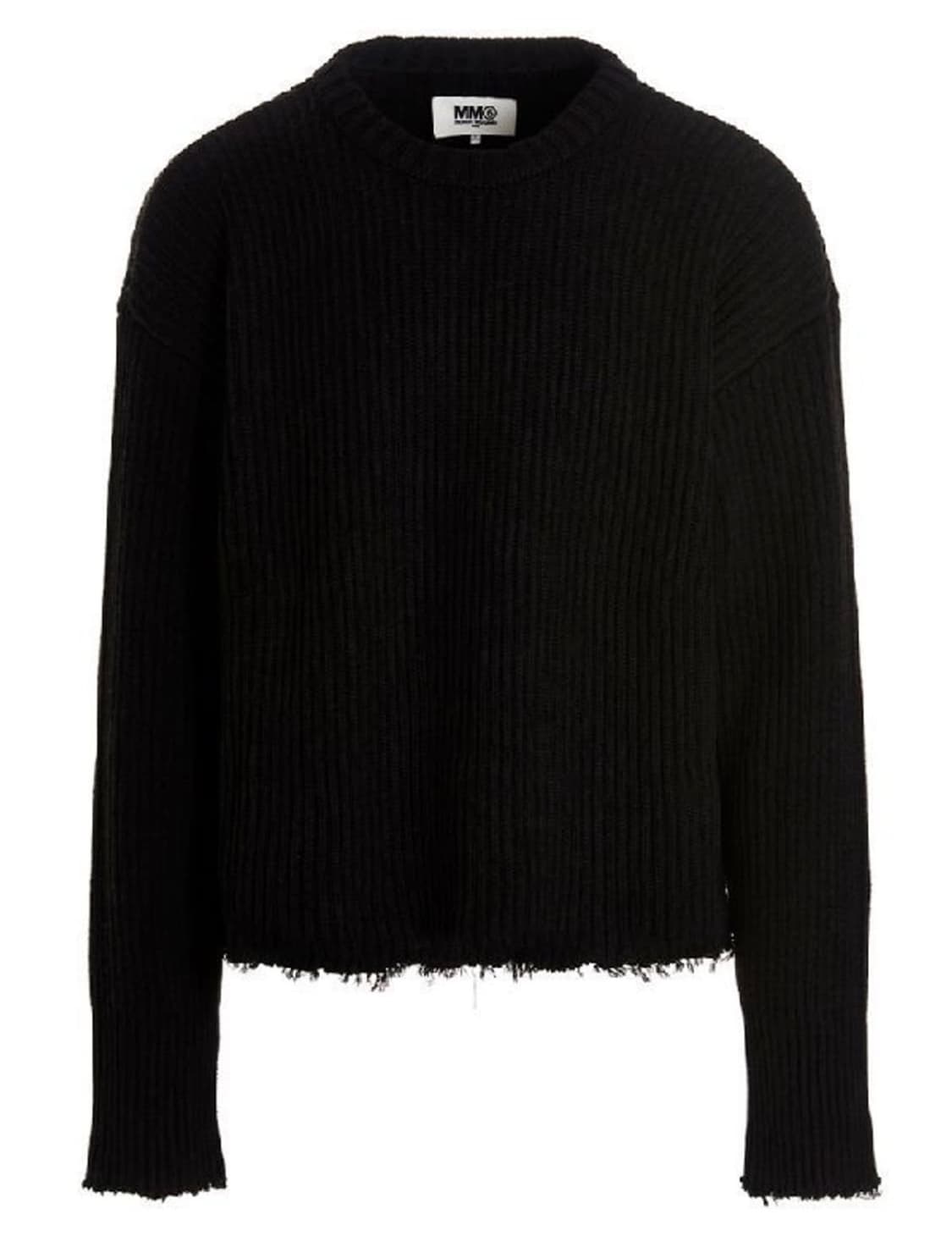 마르지엘라 Mm6 디스트로이드 니트 블랙 size : L 상품이미지2