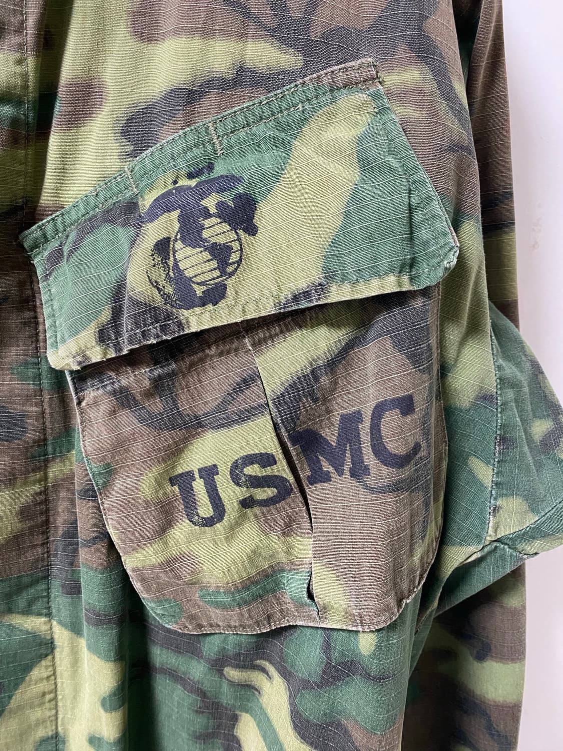 60s USMC 미해병대 ERDL 패턴 정글 퍼티그 스몰 레귤러 상품이미지3
