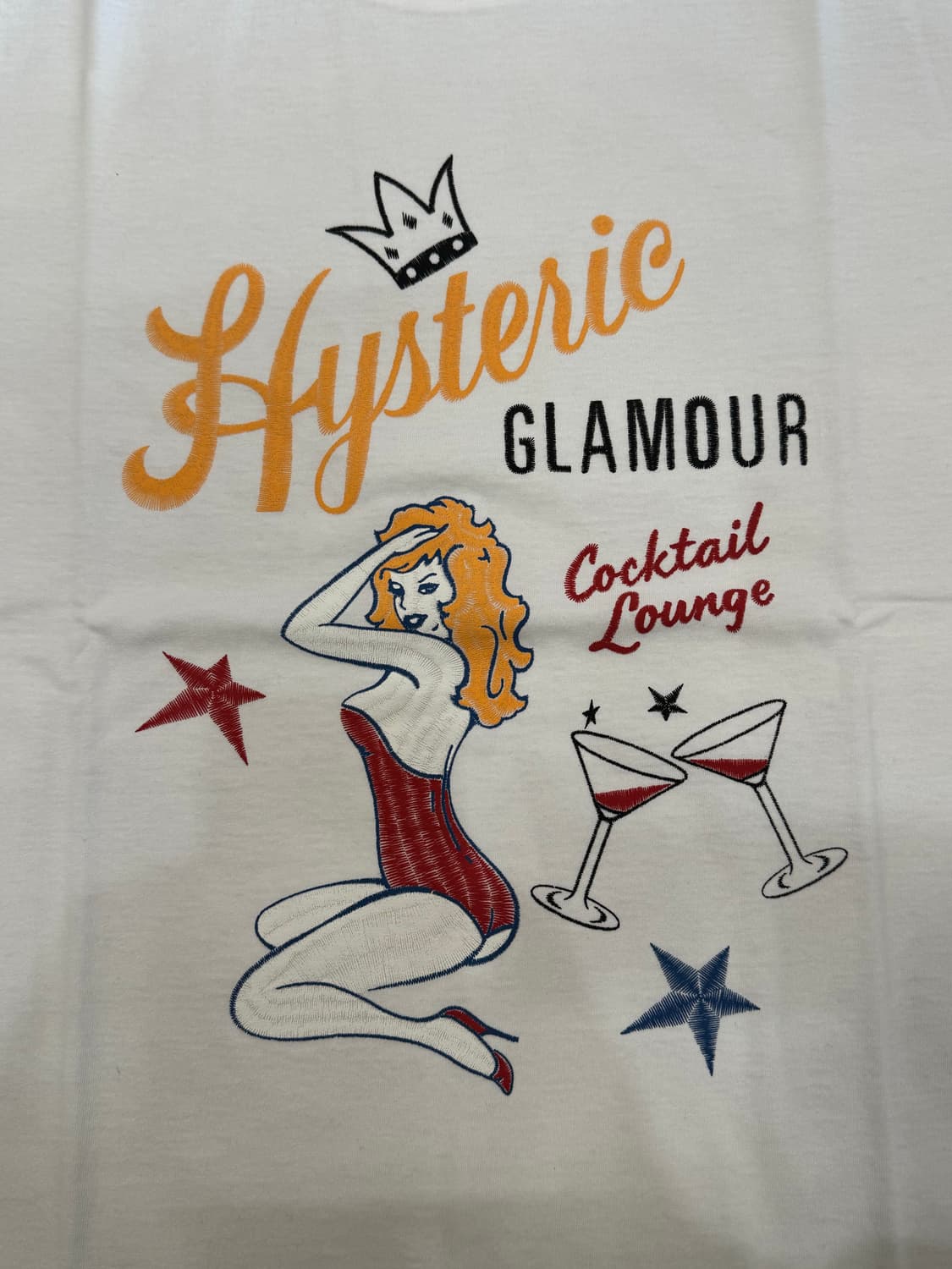 [L] 히스테릭글래머 칵테일 라운지 티셔츠 화이트 상품이미지4