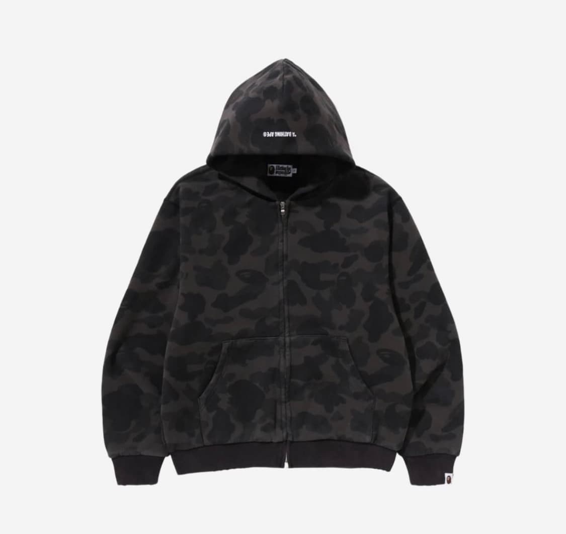  베이프 퍼스트 카모 헤비워시 후드집업 상품이미지1