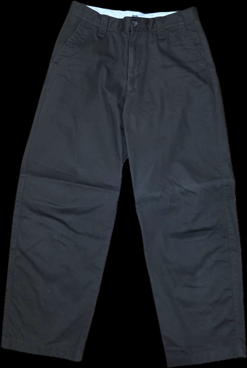 유니클로U 와이드핏치노팬츠 다크브라운 상품이미지3