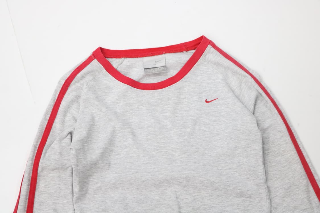 Nike 나이키 빈티지 레드 라인 넘버링 롱슬리브 티셔츠 (XS) 상품이미지3