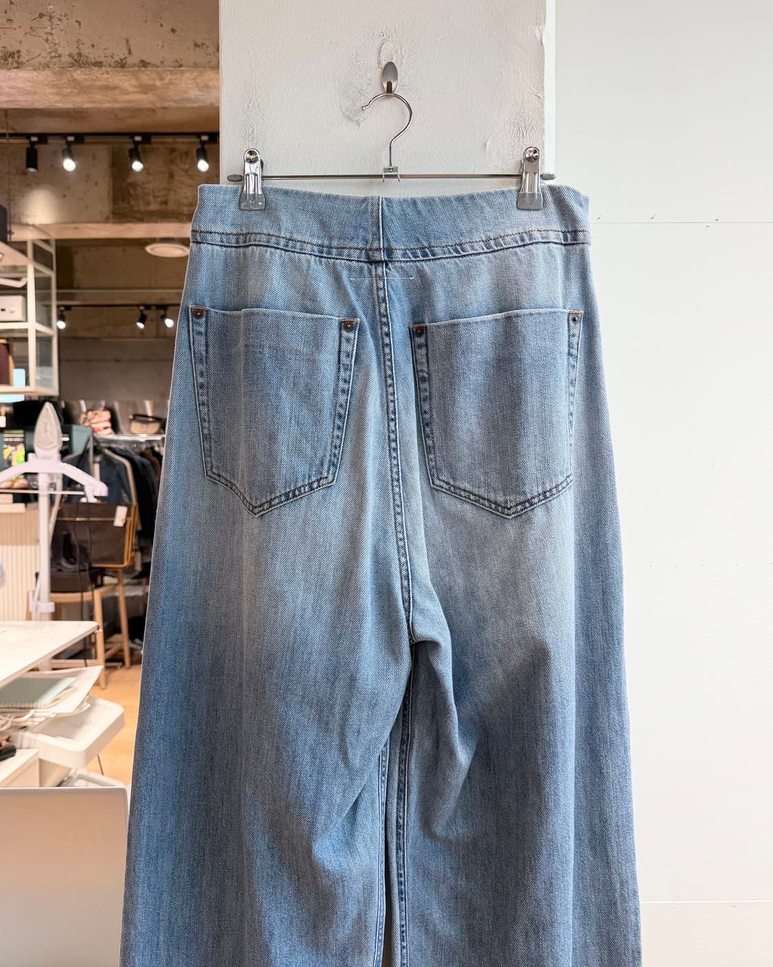 mm6 데님 플라이버튼 와이드 팬츠  상품이미지6