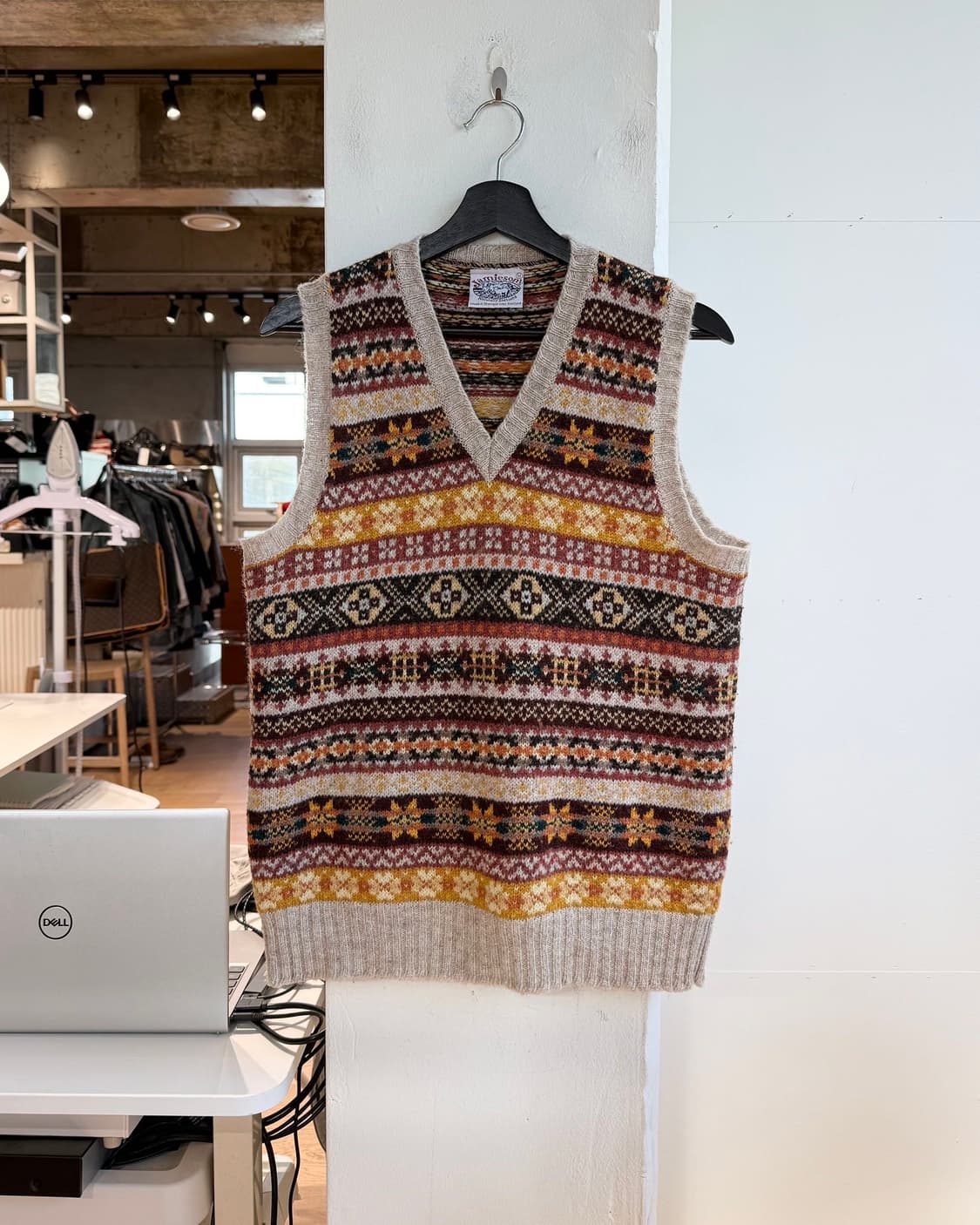 제이미슨스 셔틀랜드 페어아일  니트 베스트 상품이미지2