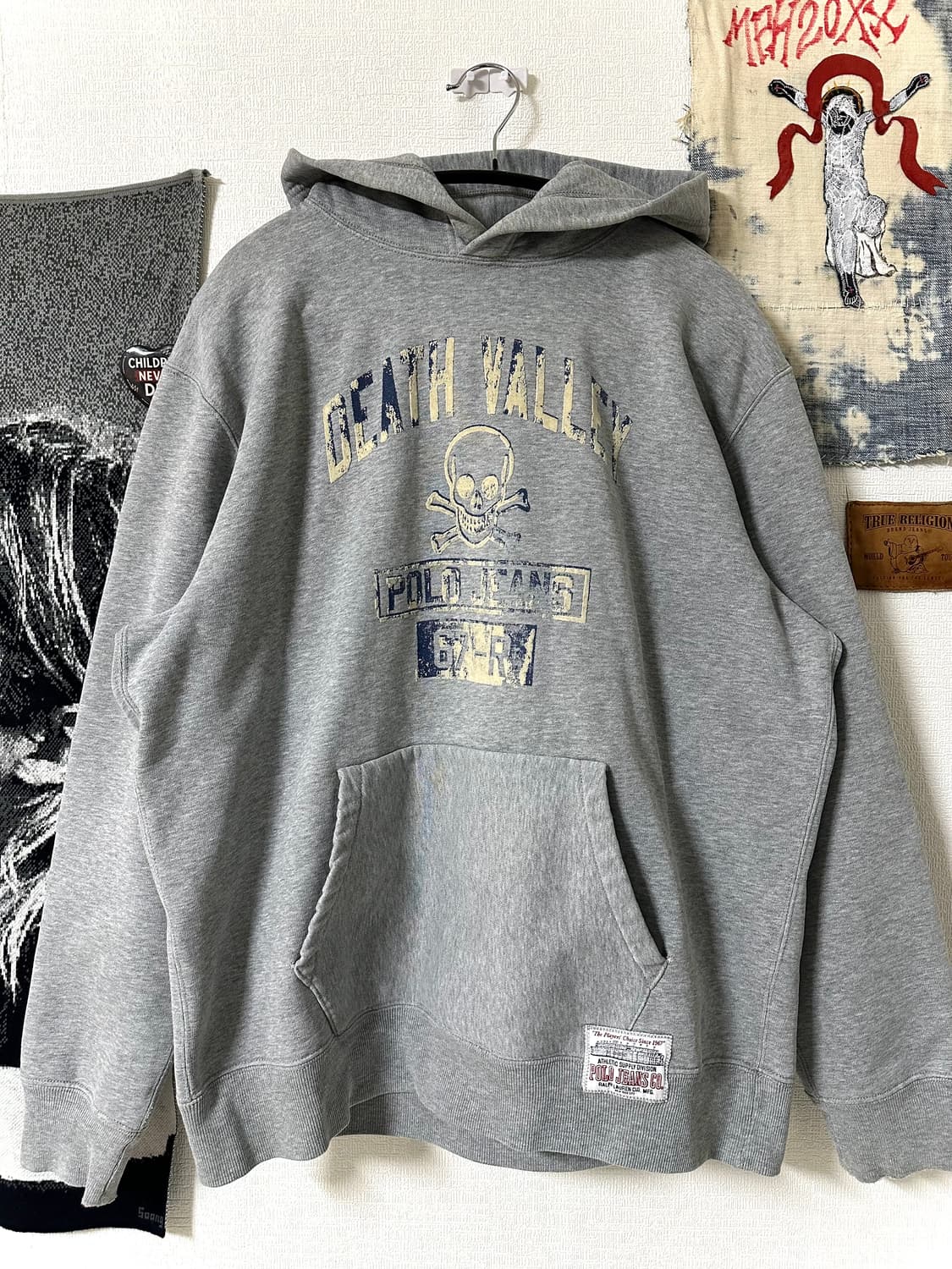 Polo Jeans Skull 그래픽 페이딩 헤비코튼 후디 상품이미지1
