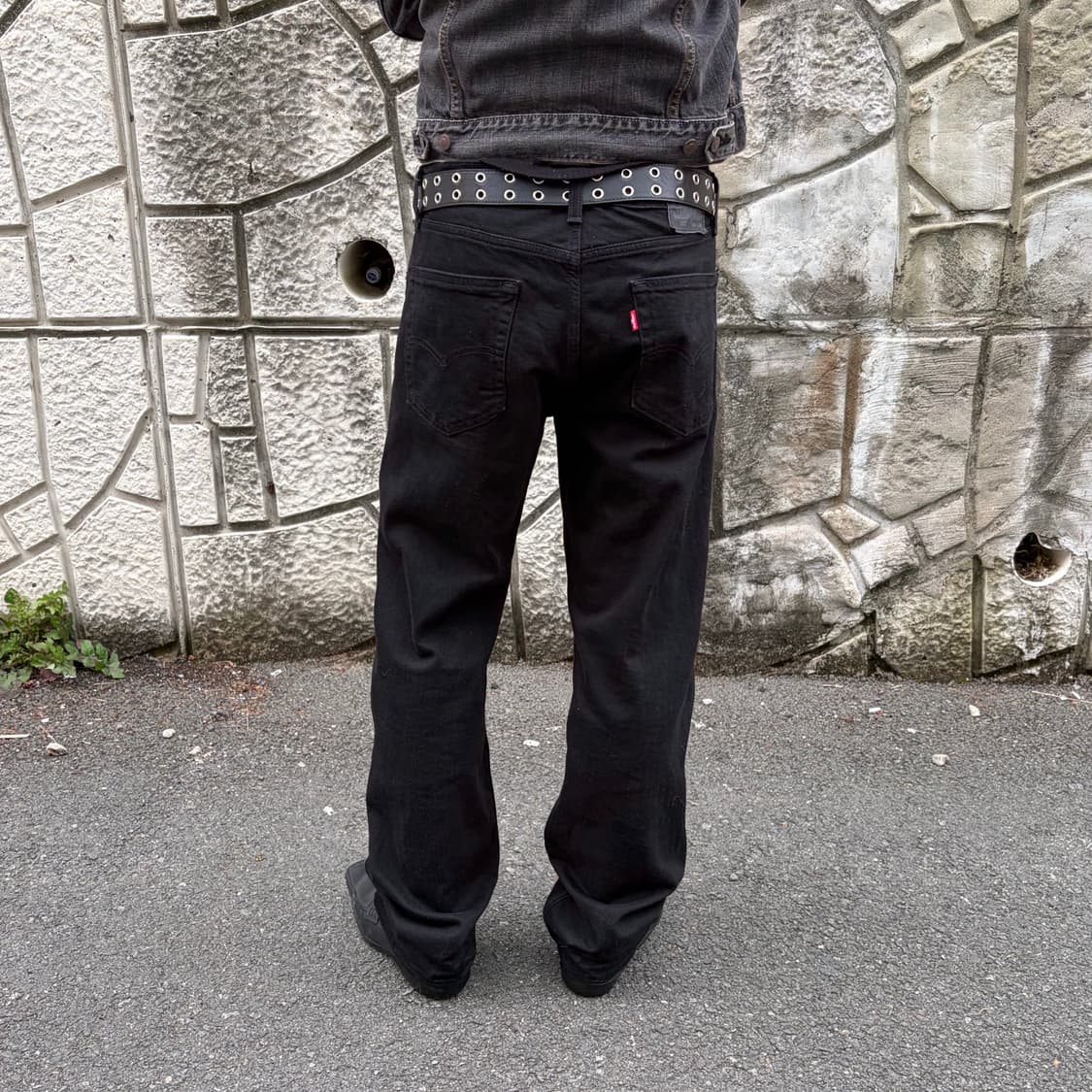 리바이스 505 블랙 데님 팬츠 (34x32) 상품이미지2