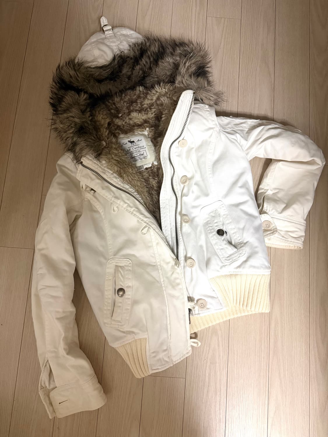 A&F fur hood jumper 상품이미지1