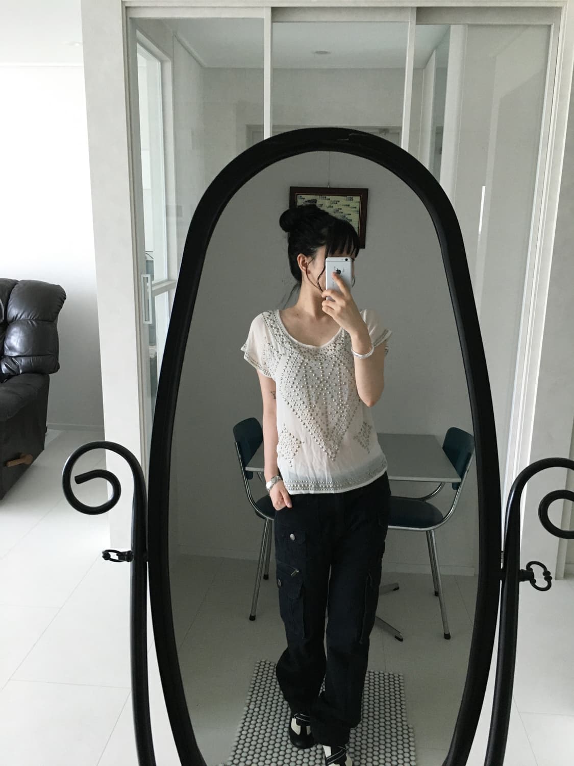 stud sheer top 상품이미지4