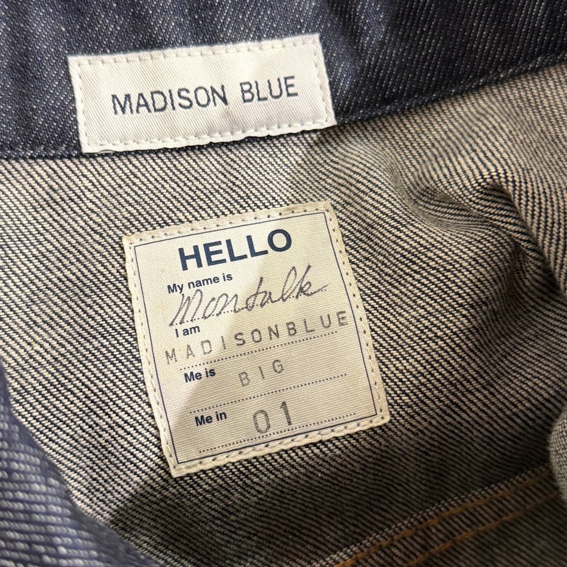 [1] MADISON BLUE 인디고 데님자켓 상품이미지9
