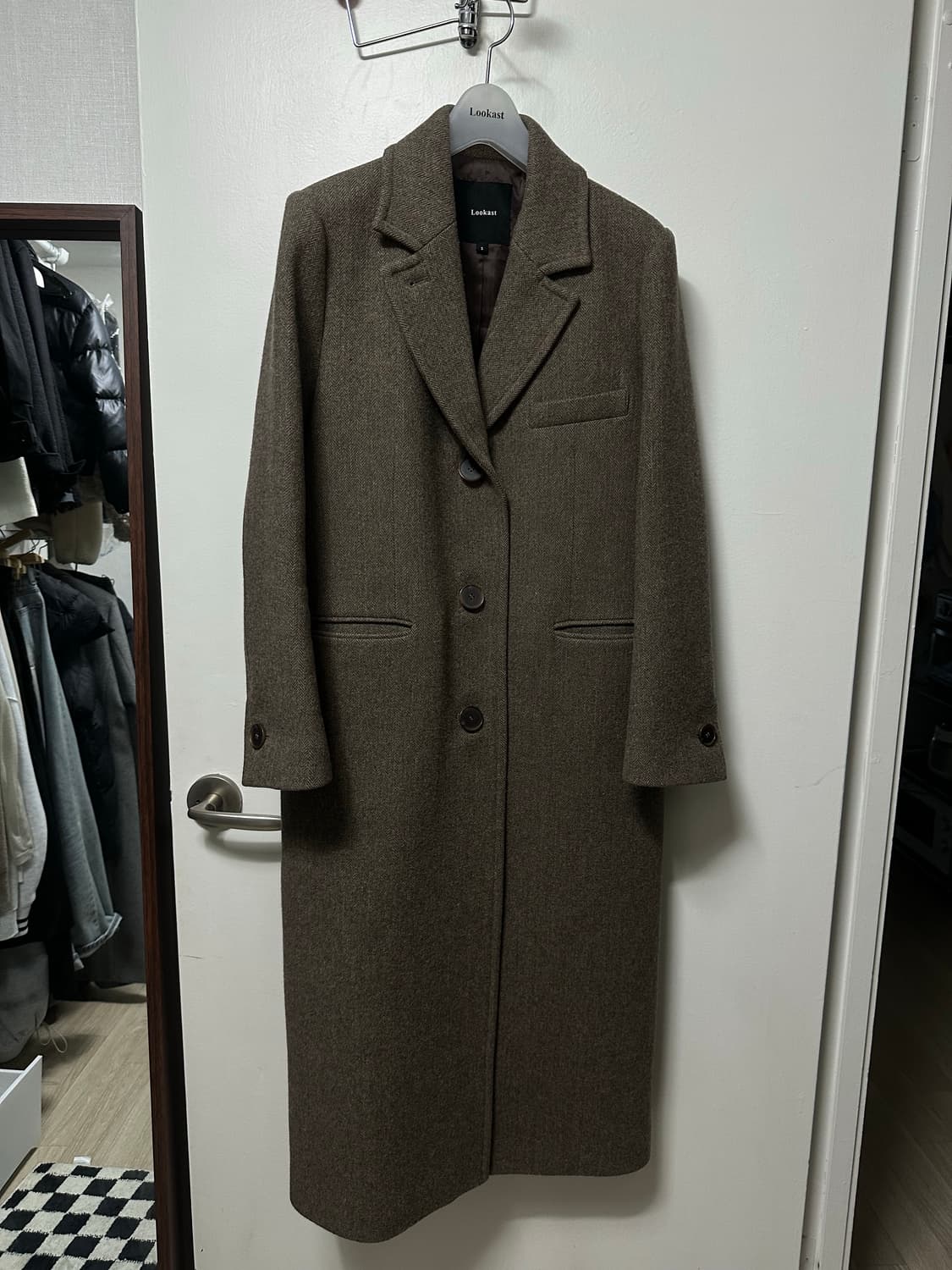 룩캐스트 소이 울 싱글코트 상품이미지3