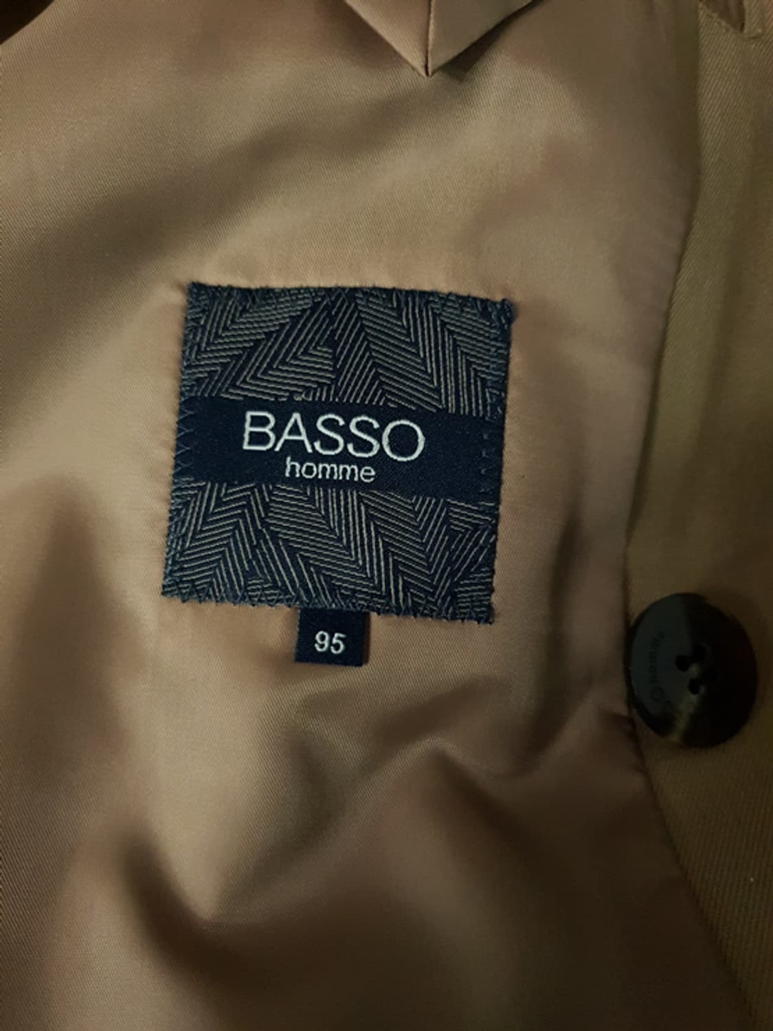 바쏘옴므 남성 울 트렌치 코트 베이지 95-97 상품이미지7