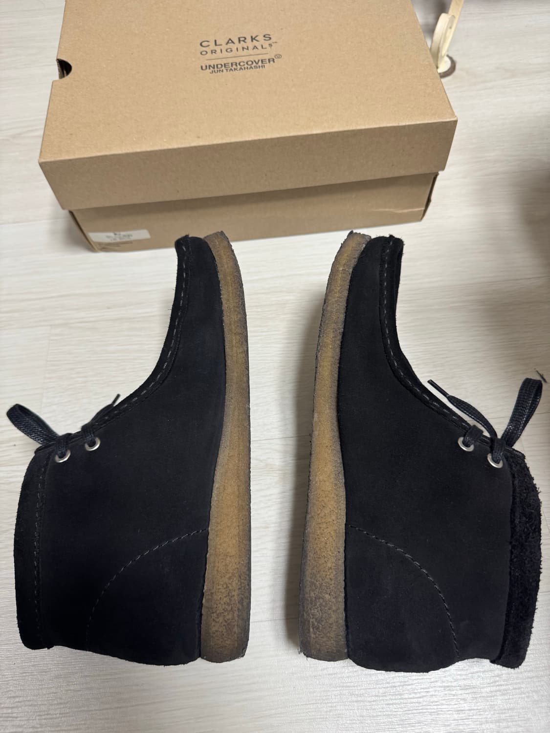 클락스 x 언더커버 왈라비 부츠 블랙 UK8.5 265 상품이미지4