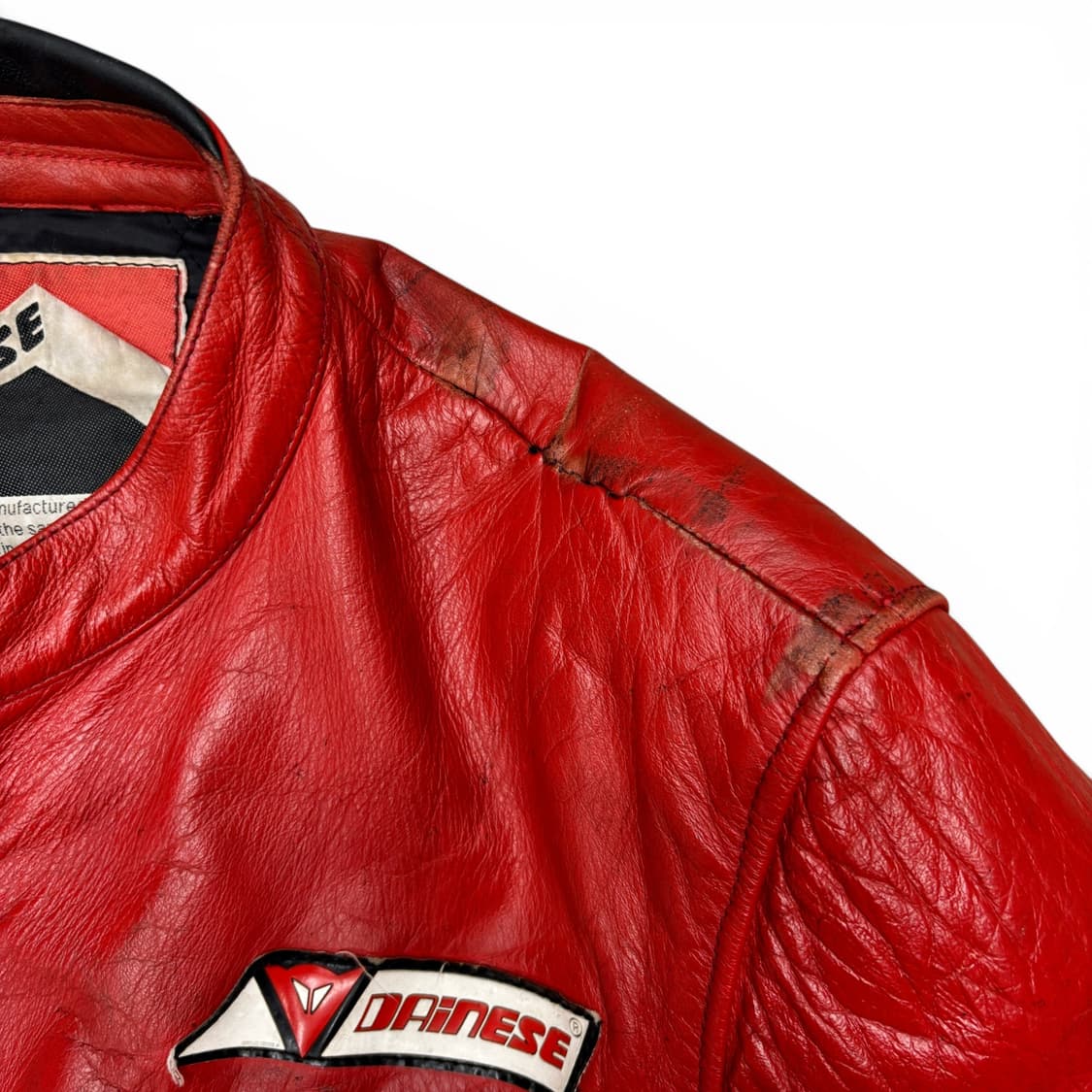 80's 다이네즈 레더 바이커 자켓 상품이미지5