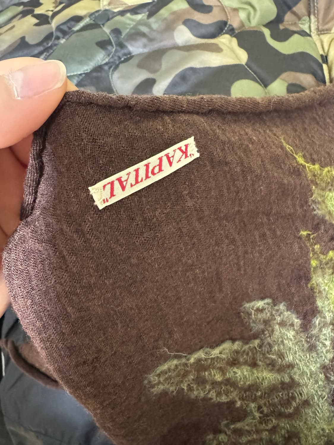 [OS] 캐피탈 축융울 대마 야자수 머플러 상품이미지2