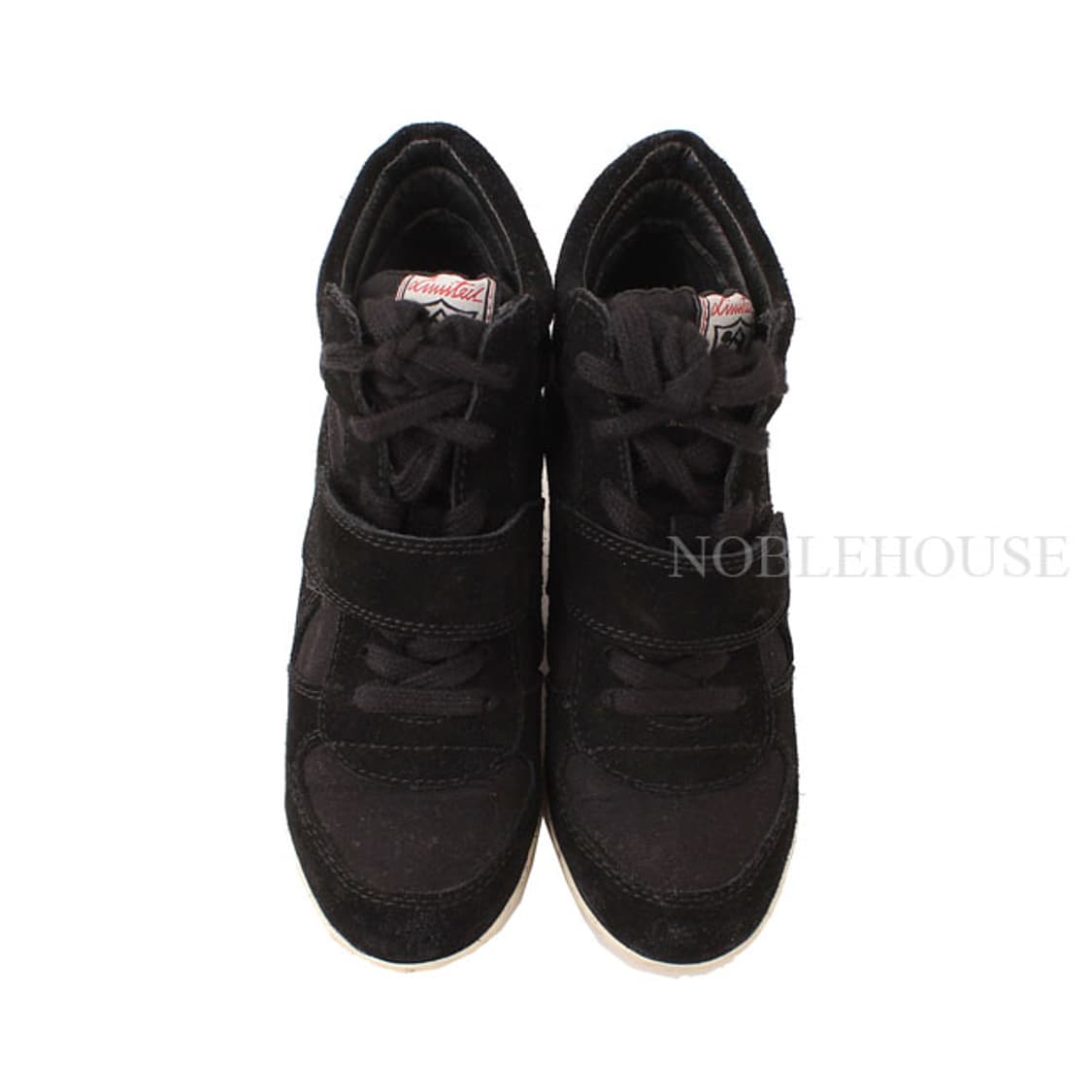 아쉬 블랙 스웨이드 하이탑 웨지 스니커즈 35 상품이미지2